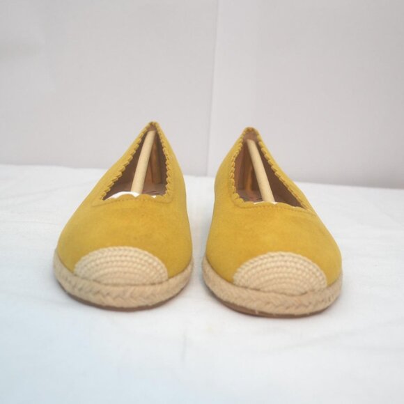 Isaac Mizrahi Espadrille Flats - Mustard size 6 - Picture 5 of 8